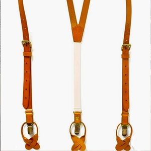 NWT Men’s Leather Suspenders - purchased for our wedding and didn’t wear